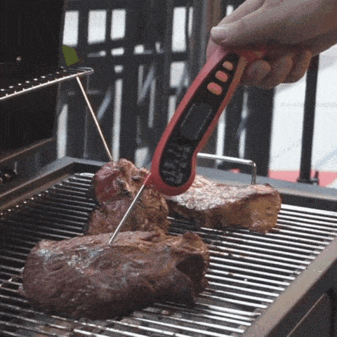 LuxRoyale Digital Meat Thermometer – Instant Read Probe for Cooking, BBQ & Baking