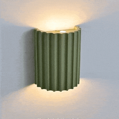 Luxora Artistic Nordic LED Wall Lamp - Minimalist Macaron Resin Sconce for Home Interiors