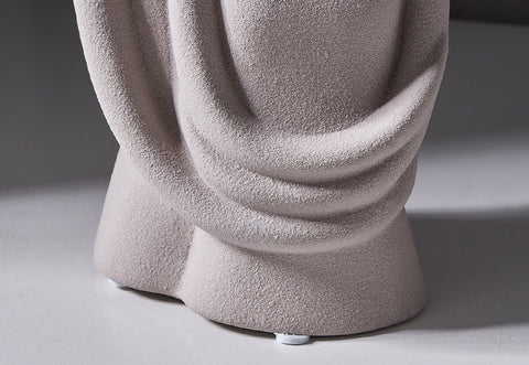RoyaleGlow Abstract Embrace Ceramic Sculpture - Modern Minimalist Couple Figurine Decor