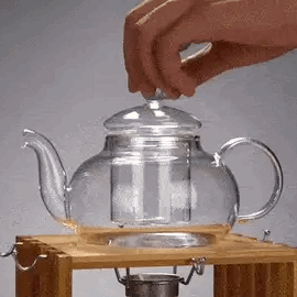 Royallure Heat-Resistant Borosilicate Glass Teapot with Infuser – 400 ml to 1 L Capacity