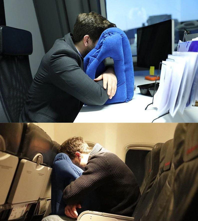RoyaleGlow Inflatable Travel Cushion for Ultimate Comfort