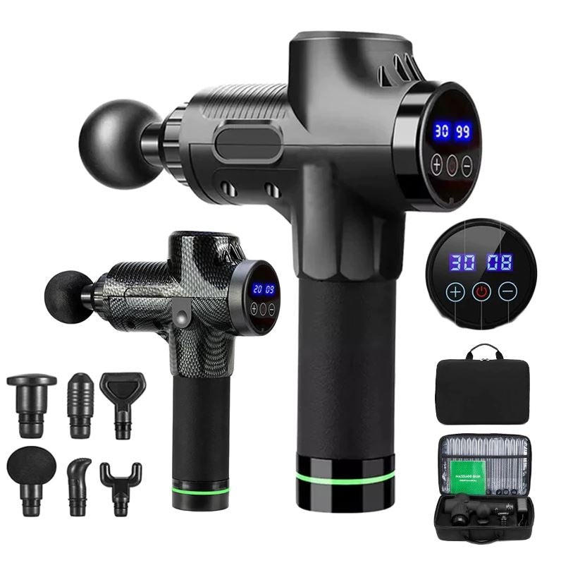 Royaleva Deep Tissue Massage Gun with 6 Heads and LCD Display