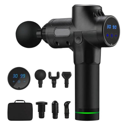 Royaleva Deep Tissue Massage Gun with 6 Heads and LCD Display