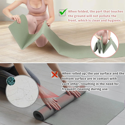 Luxora Foldable Yoga Mat for Easy Travel and Comfort