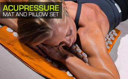 RoyaleGlow Acupuncture Mat with Neck Pillow for Pain Relief
