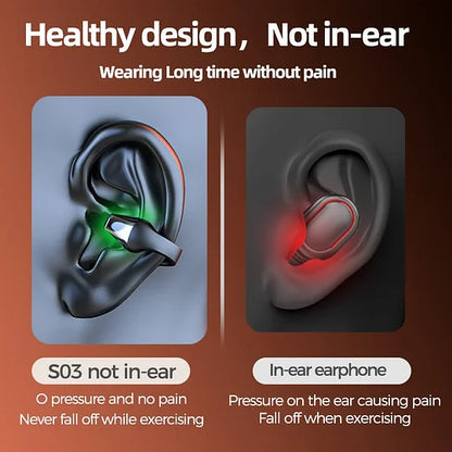 Royaleva Wireless Ear Clip Bone Conduction Headphones