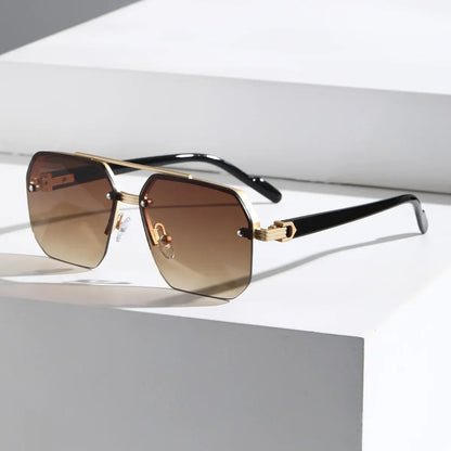 Luxora Aether Geometric Sunglasses with UV400 Protection