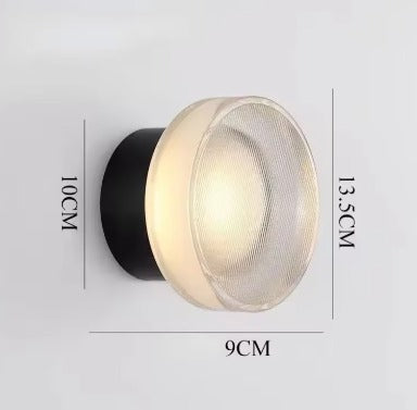 RoyaleGlow Nordic Luxury Circular Wall Lamp - Modern Wall Light for Bedroom and Hallway