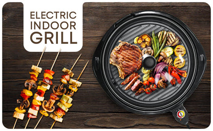 Royaleva Smokeless Electric Tabletop Grill Nonstick 14 Inch