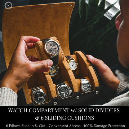 Luxora Premium Watch Travel Case for Secure Storage