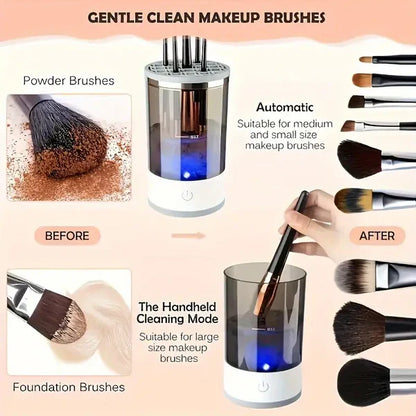 RoyaleGlow Automatic Electric Makeup Brush Cleaner