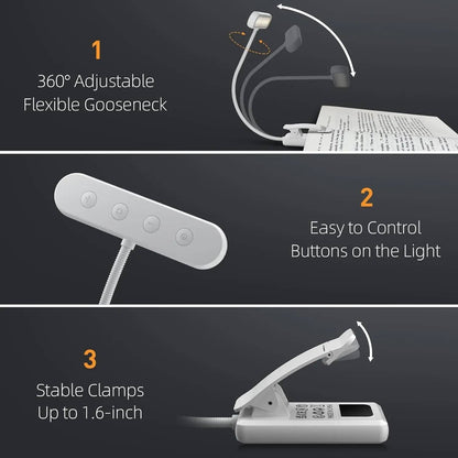Royaleva Reading Light For Book with 360 Degree Flexibility