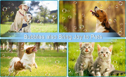 RoyaleGlow Bubble Machine Blower for Endless Fun