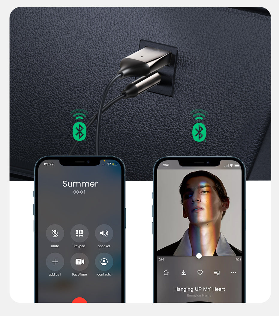 Luxora Bluetooth Aux Adapter for Wireless Car Audio Connection