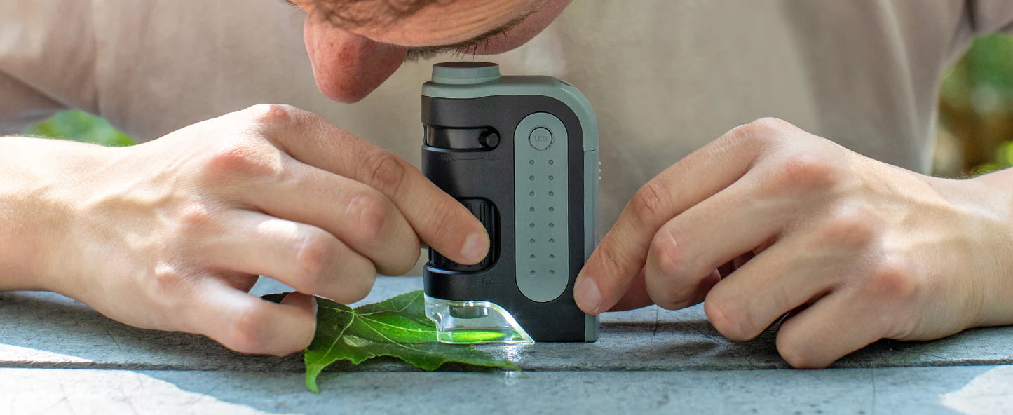 Royaleva Portable Handheld Pocket Microscope 60x-120x Magnification