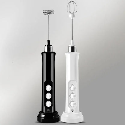 Royallure Wireless Electric Milk Frother 3-Speed Handheld USB Foam Maker