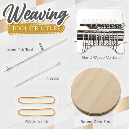 RoyaleGlow Darning Mini Loom Machine for Creative Sewing