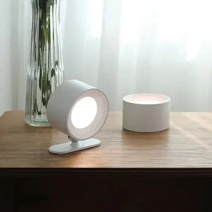 Spotlight Cordless Wall Lamp - 360° Rotation, Dimmable, Rechargeable Wall Light - White / Touch Control