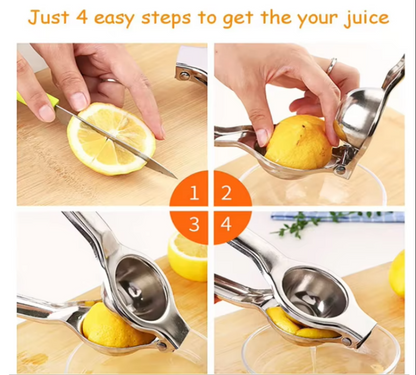 Luxora Manual Citrus Press Juicer For Oranges And Lemons, Stainless Steel