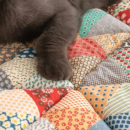 Pawelux Garden Chic Cotton Couch Protector Cover – Scratch-Resistant Sofa Shield for Pet Owners