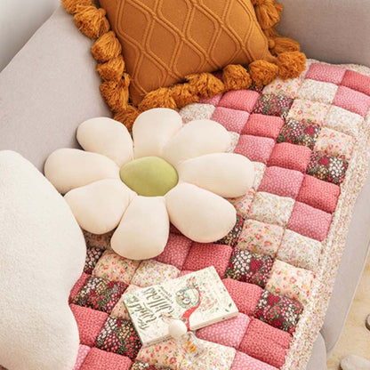 Pawelux Garden Chic Cotton Couch Protector Cover – Scratch-Resistant Sofa Shield for Pet Owners