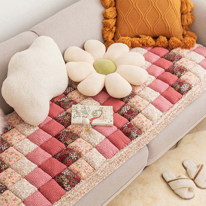 Pawelux Garden Chic Cotton Couch Protector Cover – Scratch-Resistant Sofa Shield for Pet Owners