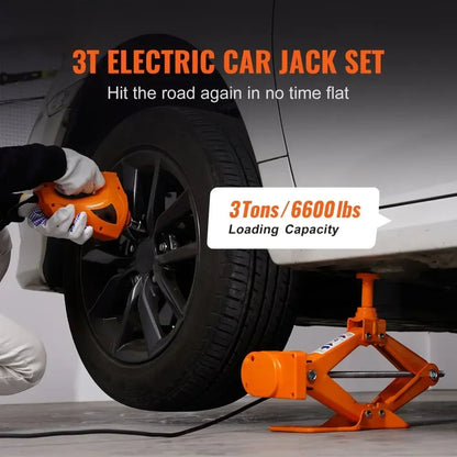 Royaleva Electric Car Jack with Impact Wrench 3 Ton Capacity