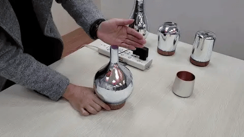 RoyaleGlow Hypnotic Galaxy Humidifier Aromatherapy Lamp - Mesmerizing Space Ambiance