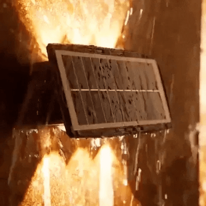 RoyaleGlow Solar Powered Outdoor Wall Sconce With LED