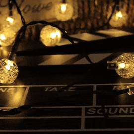 Solar Powered Waterproof Crystal Globe Lights – 35.6 ft Outdoor LED String Lights with 8 Modes (Perfect for Garden, Patio, Events)