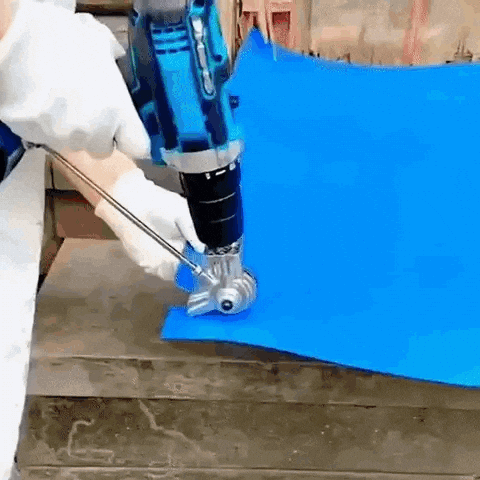 Royallure Heavy-Duty Metal-Cutting Drill Adapter – Convert Any Drill into a Shear Tool