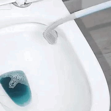Royallure Silicone Toilet Brush – Tool-Free Installation, Flexible Bristles, Corner Cleaning