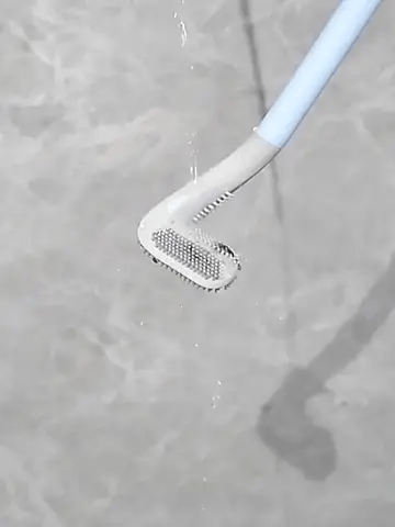 Royallure Silicone Toilet Brush – Tool-Free Installation, Flexible Bristles, Corner Cleaning