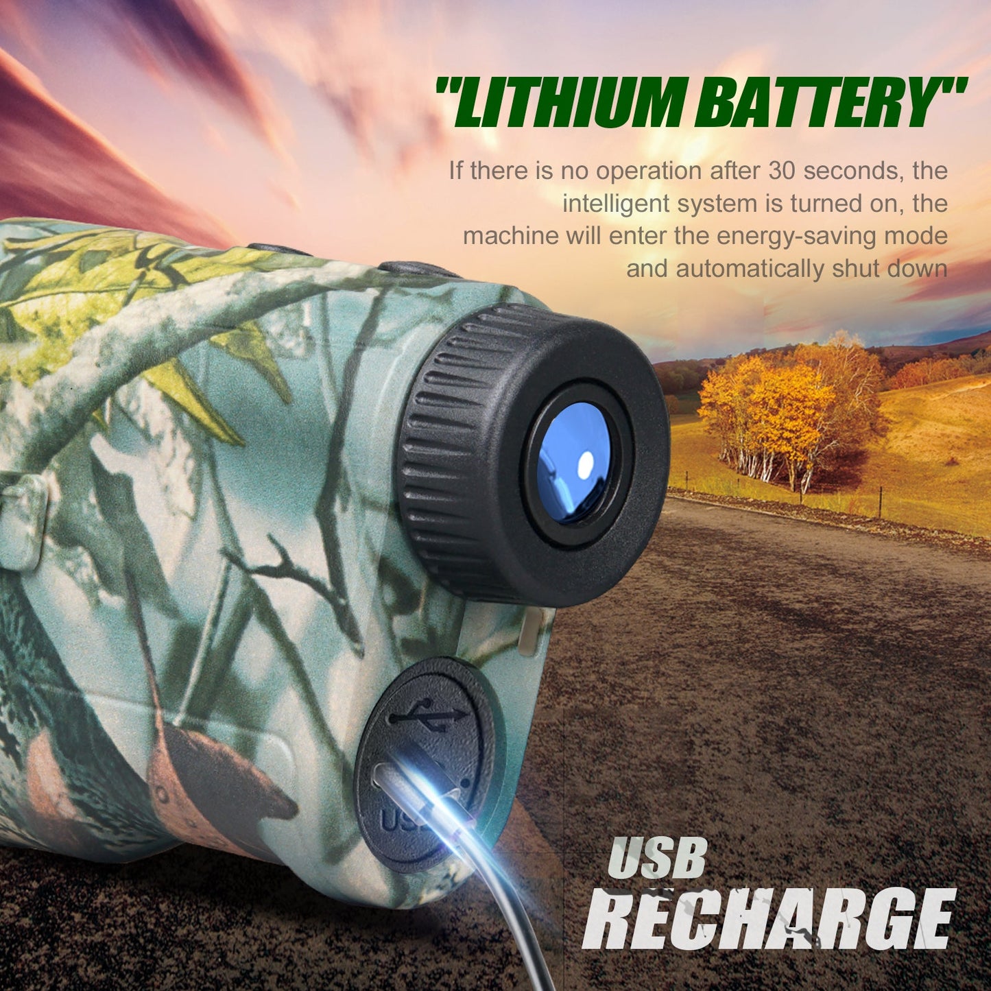 Luxora 3280 Feet Hunting Range Finder with 6.5X Magnification