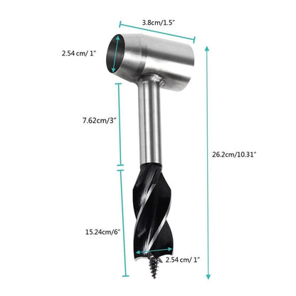 Bushcraft Hand Auger Drill – Scotch Eye Wood Auger for Camping & Survival Gear