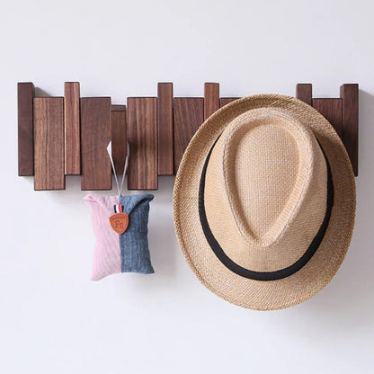Luxora Handmade Wooden Coat Rack with Stylish Hooks