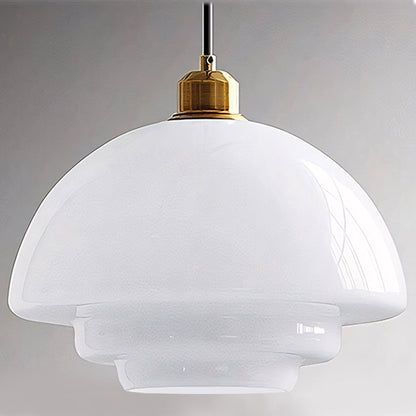 LuxRoyale Art Deco Glass Pendant Light - Elegant Mid-Century Modern Ceiling Lamp