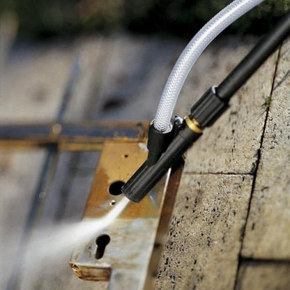 high pressure washer sandblasting kit converts pressure washer into wet sandblaster removes rust paint oil stains graffiti includes wand hose nozzle and goggles fits up to 2500 psi for heavy-duty cleaning