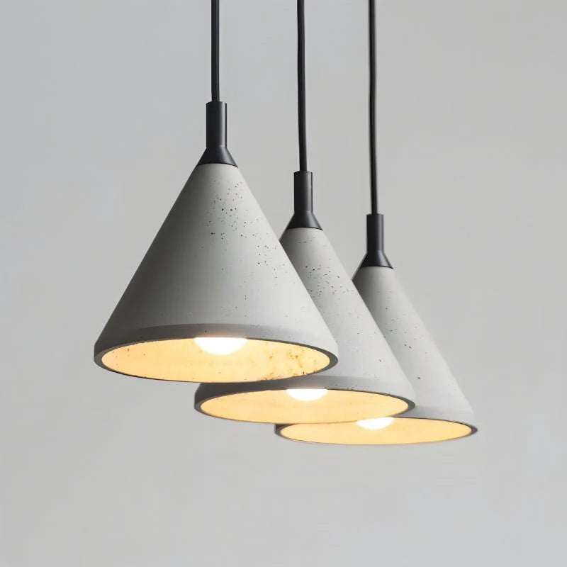 LuxRoyale Pinnacle Concrete Pendant Light - Nordic Industrial Ceiling Lamp for Dining Room