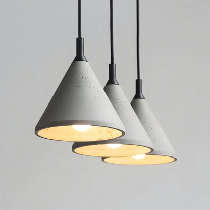 LuxRoyale Pinnacle Concrete Pendant Light - Nordic Industrial Ceiling Lamp for Dining Room