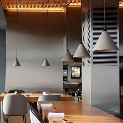 LuxRoyale Pinnacle Concrete Pendant Light - Nordic Industrial Ceiling Lamp for Dining Room