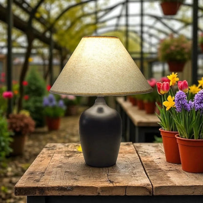 LuxRoyale Song-Vase Table Lamp Meiping-Inspired Minimalist Bedside Lamp For Calm Modern Spaces