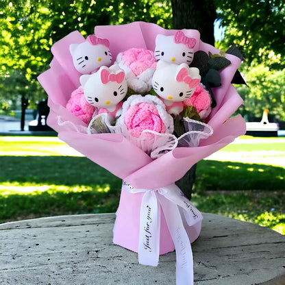 Royaleva Sanrio Kitty Flowers Bouquet - Plush Gift Arrangement