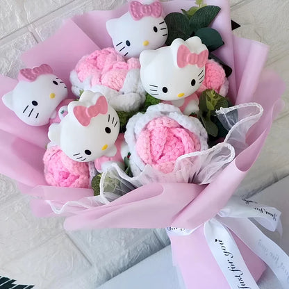 Royaleva Sanrio Kitty Flowers Bouquet - Plush Gift Arrangement