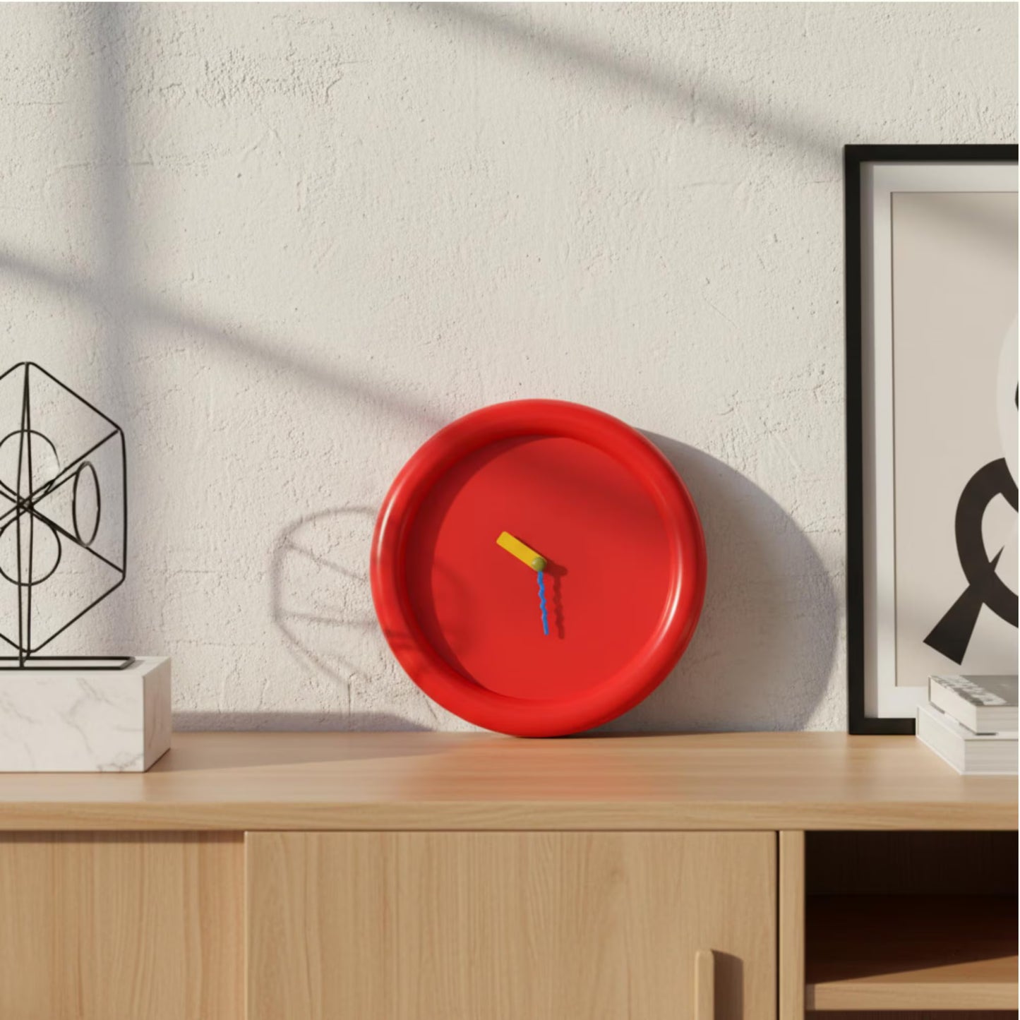 Royaleva Playful Modern Wall Clock, Bold Colorful Round Design For Creative Homes
