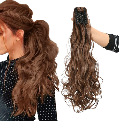 Luxora Long Ponytail Clip On Hair Clamp Extension 22 Inch