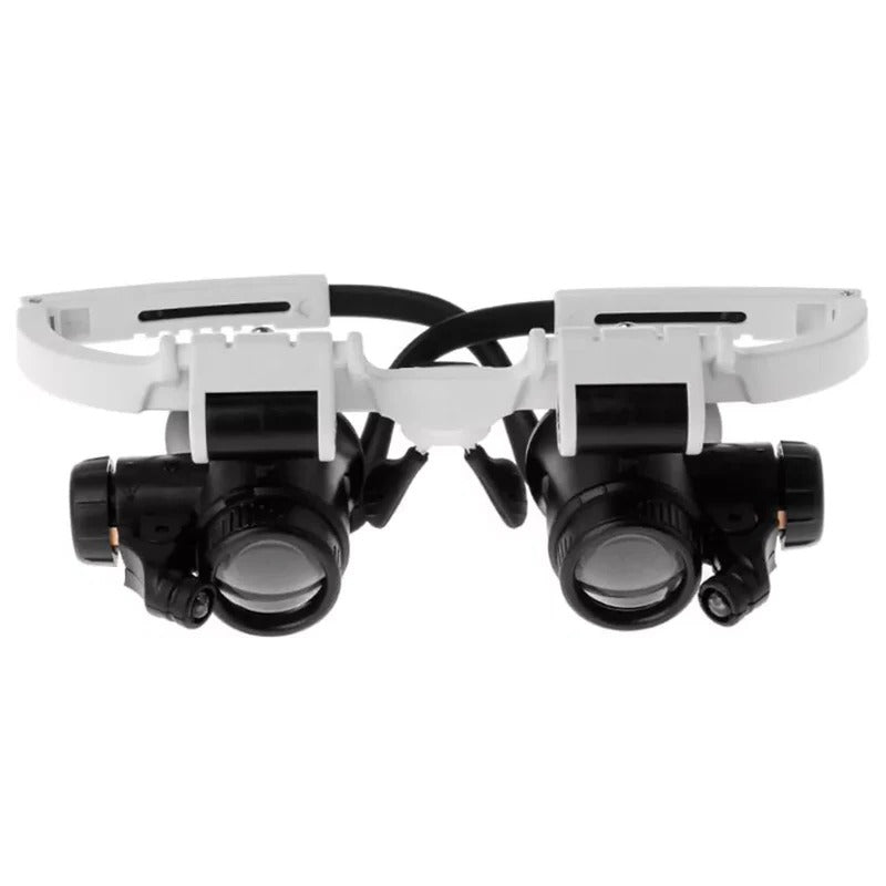 Royaleva LED Glasses Magnifier 8x 15x 23x Adjustable Lens