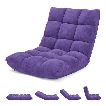 Luxora 14-Position Adjustable Cushioned Floor Chair