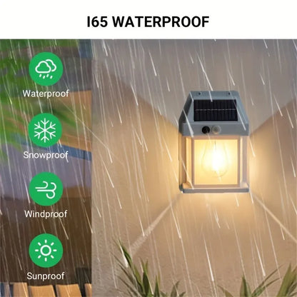 RoyaleGlow Dimmable Solar Sconce: Elegant Outdoor Lighting Solution