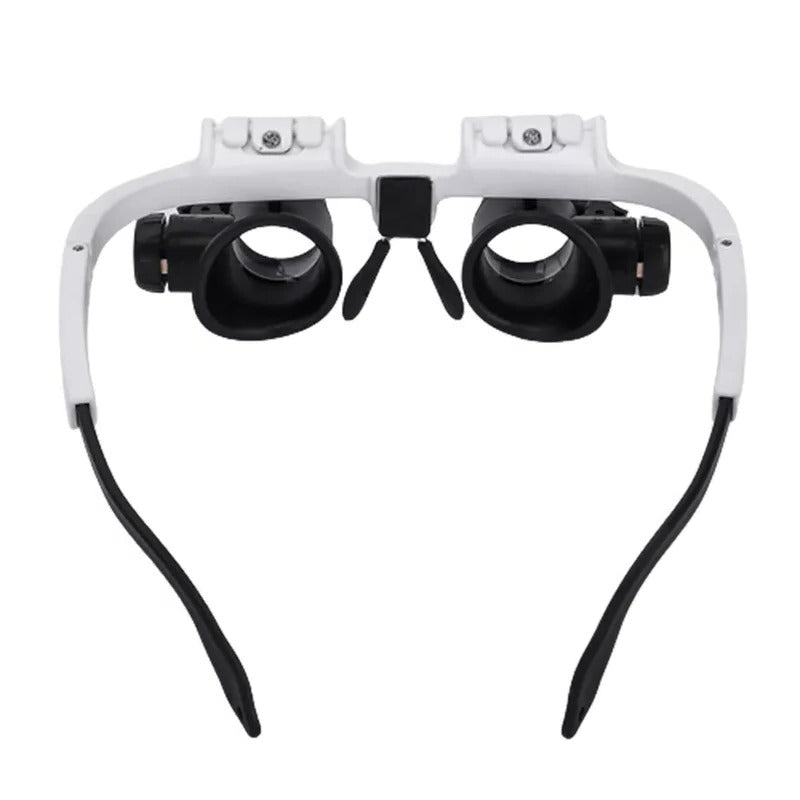 Royaleva LED Glasses Magnifier 8x 15x 23x Adjustable Lens